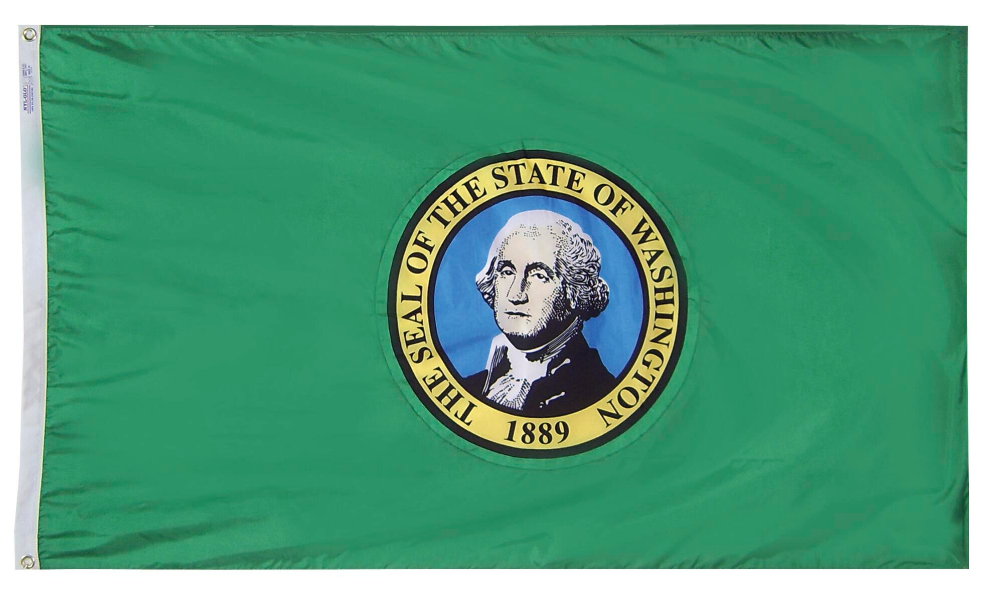 Annin Nylon Washington Double Sided Indoor State Flag, 3 X 5 ft, Item Number 023376